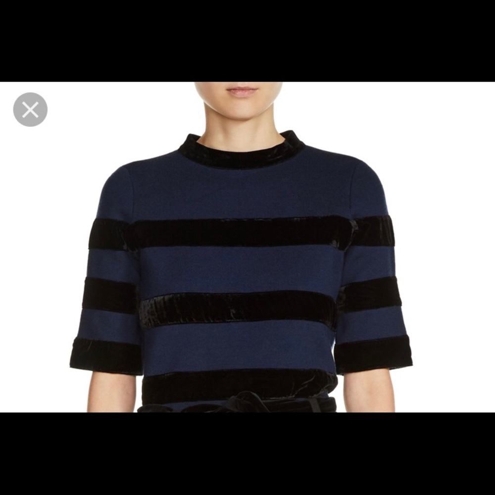 Elegant Navy Maje Top